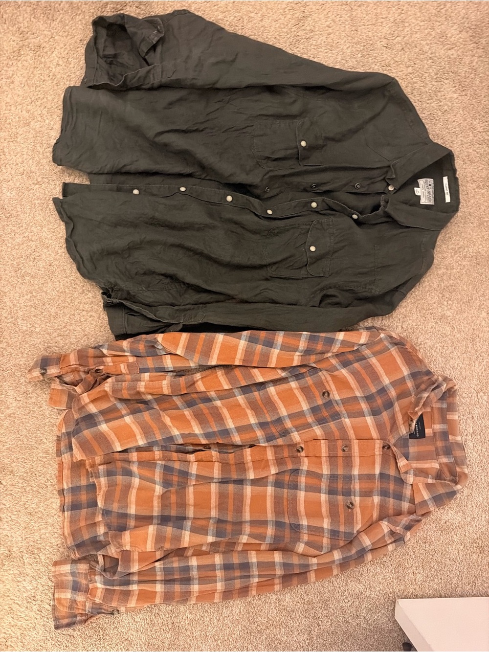 Lucky Brand Olive Green Lightweight Shirt Jacket